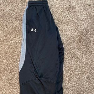 Black n Gray Under Armour sweatpants